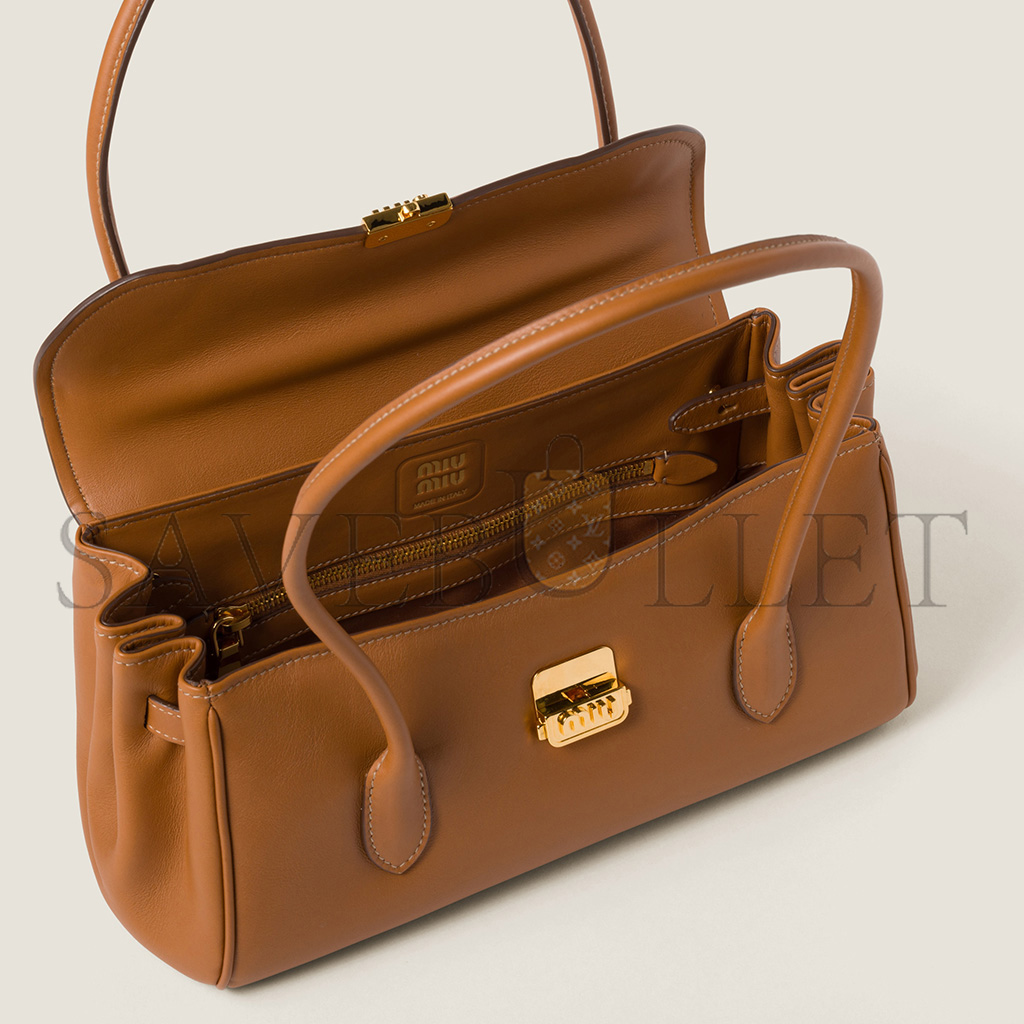 MIU MIU LEATHER SHOULDER BAG 5BD265 (28*16*8cm) MIU MIU LEATHER SHOULDER BAG 5BD265 (28*16*8cm)